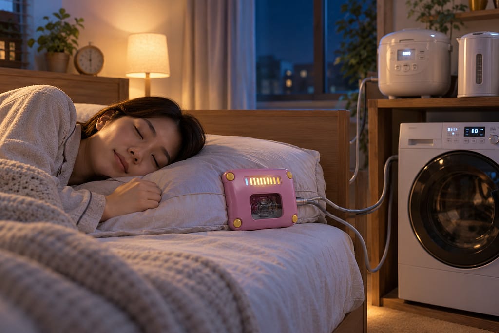 オヒルネーターを現代の睡眠時エネルギーハーベスティング装置として再設計したコンセプト