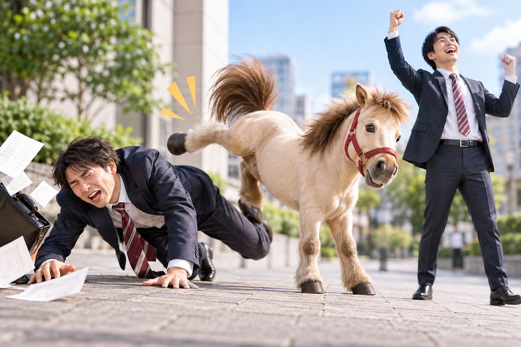 サイオー馬を現代のウェアラブルAIデバイスとして再解釈したコンセプト
