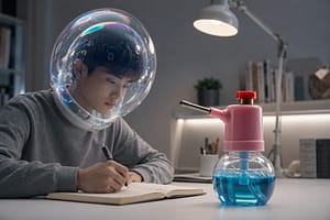 集中力増強シャボンヘルメットを現代の安全なウェアラブルとして再解釈したコンセプト